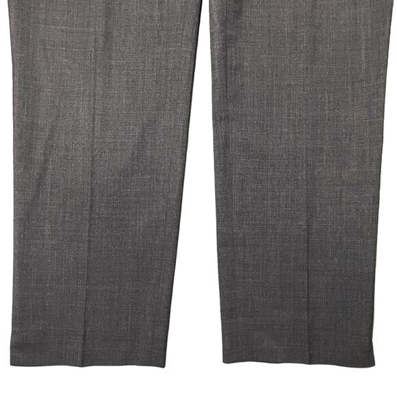 Lafayette 148 Irving Straight Leg Stretch Wool Dress Pants Trousers Gray Size 10 - Picture 7 of 11
